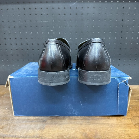 New W/ Box! Men's Cole Haan Black Leather Hawthorne Pen Business Loafers Size 13 - Picture 4 of 5